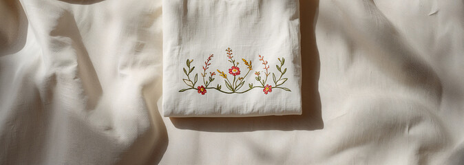 Minimal Embroidery Flat Lay