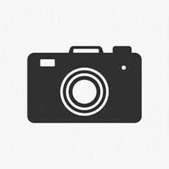 Vintage black retro camera isolated on white background professional photography equipment