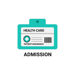 Fototapeta premium Essential Medical Document: A Healthcare Card for Patient Insurance and Admission Procedures