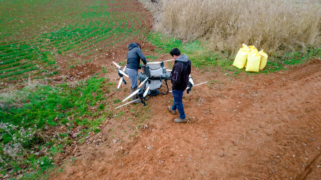 Agricultural drone in sustainable farming practice