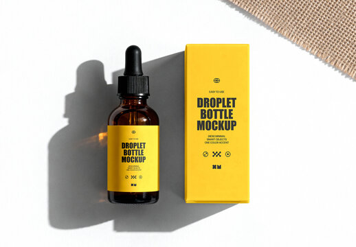 Serum Droplet Bottle Mockup