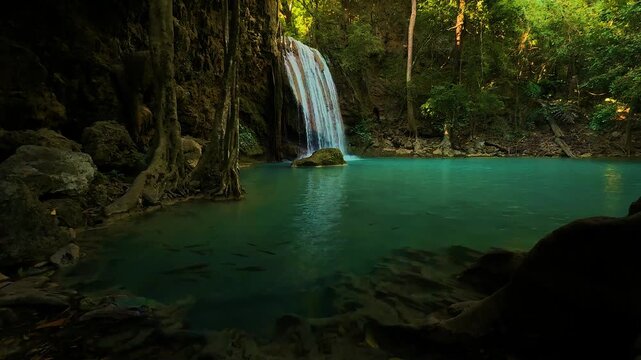 Erawan waterfalls, Thailand