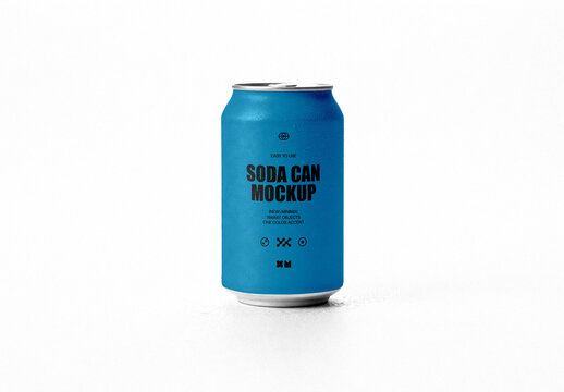 Isolated Soda Can Mockup