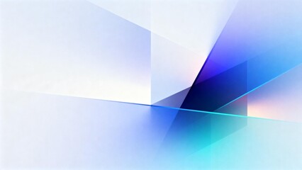 Obraz premium Abstract geometric shapes with blue and white colors