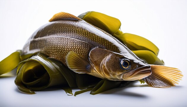 kelp greenling on studio background
