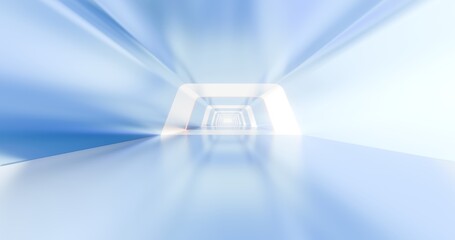 Naklejka premium Abstract architecture background arched interior 3d render