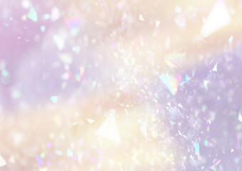 キラキラと輝くホログラムの背景