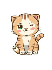 Obraz premium Adorable Cute Kitty Cat