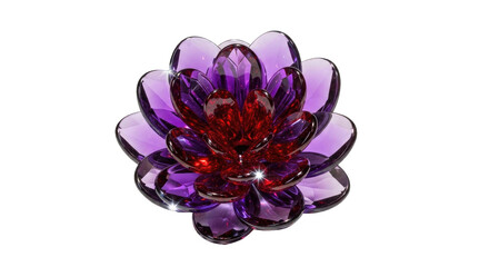 Purple Crystal Flower Blossom