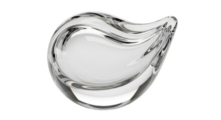 Elegant Swirl Glass Bowl