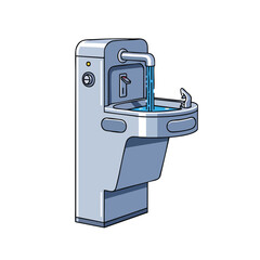 Modern Outdoor Drinking Fountain for Public Spaces