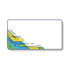 Modern Technology Concept with Digital Components and Abstract Design