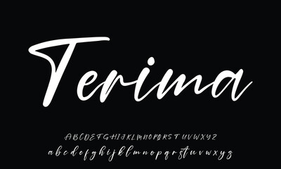 Best Alphabet Signatures Handsaw Brush Script Logotype Font lettering handwritten 