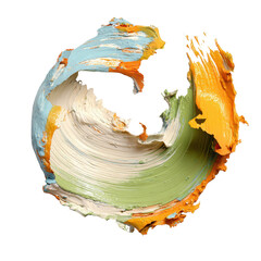 peeled paint scrap curled edge on transparent background