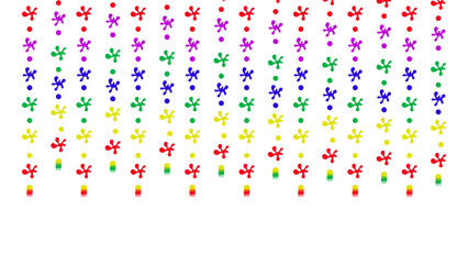 happy holi festival background design with abir, pichkari, color splash