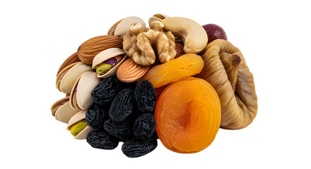 Minimal Mixed Nuts and Dried Fruits Cluster PNG