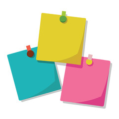 colorful sticky notes pinned on a wall