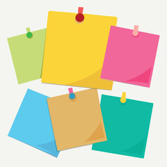 colorful sticky notes pinned on a wall