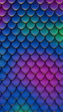 Breathing Dragon Scale Fantasy Seamless Loop Background