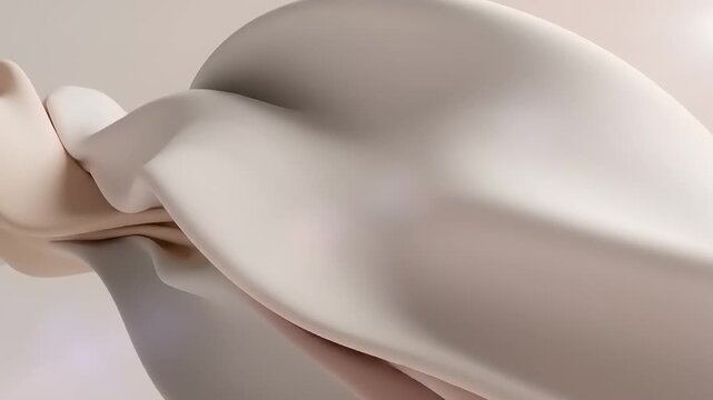 Soft Fabric Flowing Smoothly in Motion.