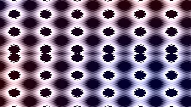 Abstract dotted pattern with dynamic shadow effects and color variations