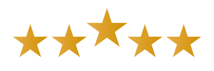 Fototapeta premium gold star award, 5 gold dtars, 5stars