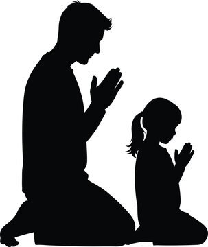 A person kneeling in prayer with their head bowed down on the ground.