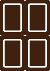 Brown sweet chocolate bar dessert squares