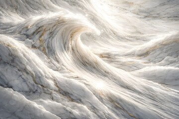 ラグジュアリーブランド向け 白大理石の波が躍動する変革コンセプト背景