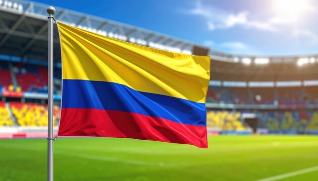 Colombia flag at stadium