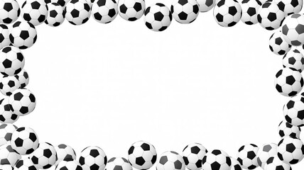 Seamless leopard print border featuring a 3d soccer ball and cartoon skull pattern for a team sport game illustration vector