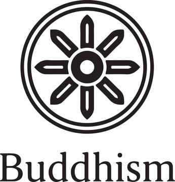 The dharmachakra mudra symbol associated with buddhist teachings and philosophy