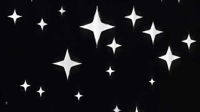 Abstract starry pattern on dark background for night sky texture.