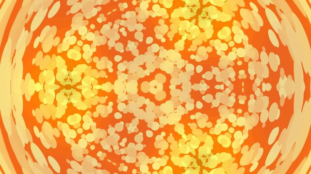 Abstract Blue Circular Pattern with Dynamic Dot Effects for Backgrounds