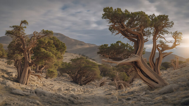 Juniper ecosystem fragile forest habitat supporting endangered wildlife species threatened by climate change deforestation and environmental degradation