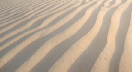 Rippled sand dunes with natural wave patterns created by wind erosion in desert landscape showing textured golden surface for backgrounds.