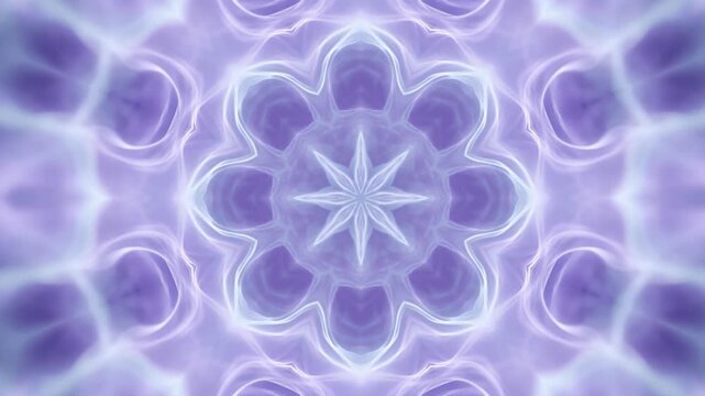 Relaxing Lavender Kaleidoscope Animation for Meditation and Creative Projects