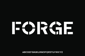 Display alphabet font vector design suitable for headline, poster, logo, magazine and many more