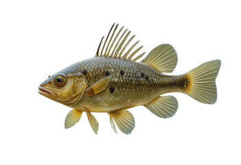 gold fish isolated on white