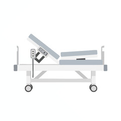Hospital Bed with Adjustable Head Section