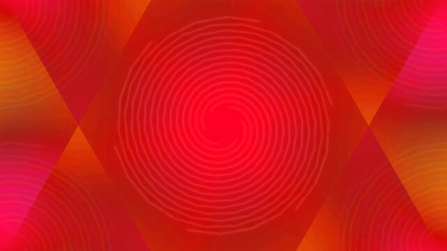 Abstract digital concentric circles and geometric patterns in blue hues