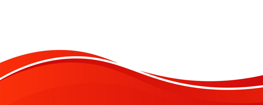 Vector red line background curve element with white space for text and message design, overlapping layers, vector illustration