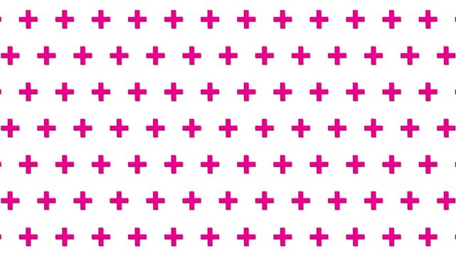 Pink cross rotating seamless abstract pattern background