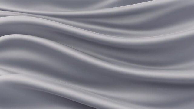 Flowing fabric waves gently undulate across a serene surface from an overhead viewpoint capturing soft folds and delicate texture
