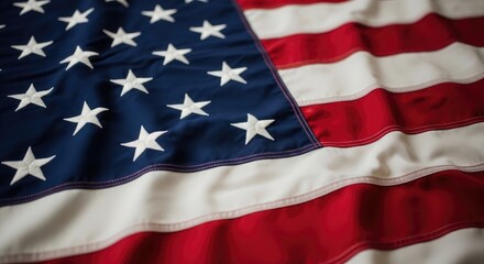 Obraz premium Flag day celebration with the american flag on june 14th patriotic symbol