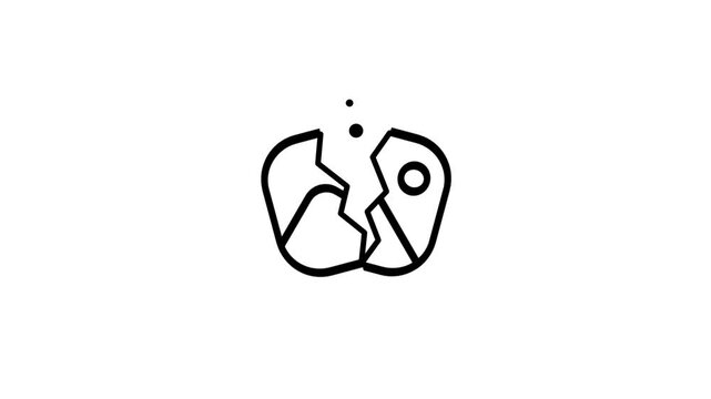 graphic depicts a broken or cracked heart shaped frame containing a mountain scene to symbolize a corrupted image file or a broken memory