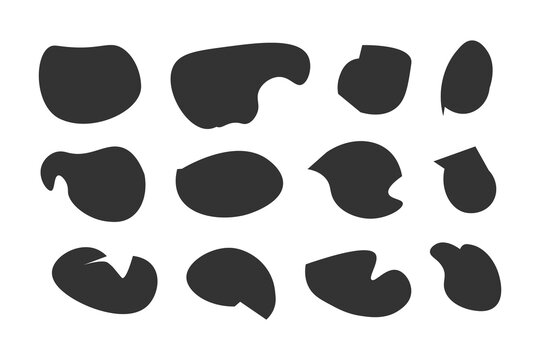Doole shapes silhuoette hand drawn 