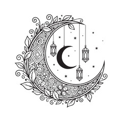 Obraz premium Islamic Mosque Architecture Vector Design