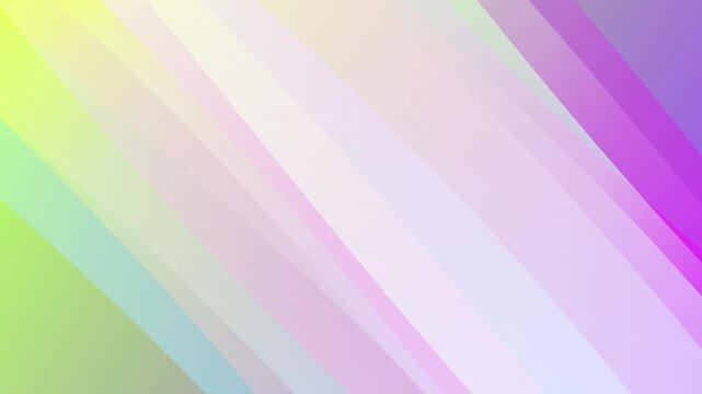 Multicolored diagonal stripes in shades of purple, pink, green, and blue create a vibrant gradient background with a white space for text overlay, ideal for modern designs and presentations.
