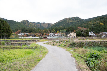 日本のノスタルジックな田舎風景